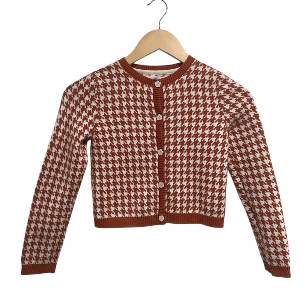 2/$20 Lulurain Houndstooth Girl’s Cardigan with Flower Buttons Timeless